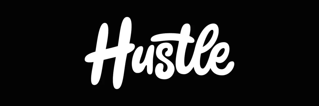 Logo family ontwerp voor House of Hustle, inclusief variaties voor web, merchandise en social media