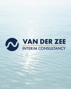 Logo ontworpen voor Van der Zee Interim Consultancy, specialist in verzuimmanagement en interim ondersteuning voor werkgevers.